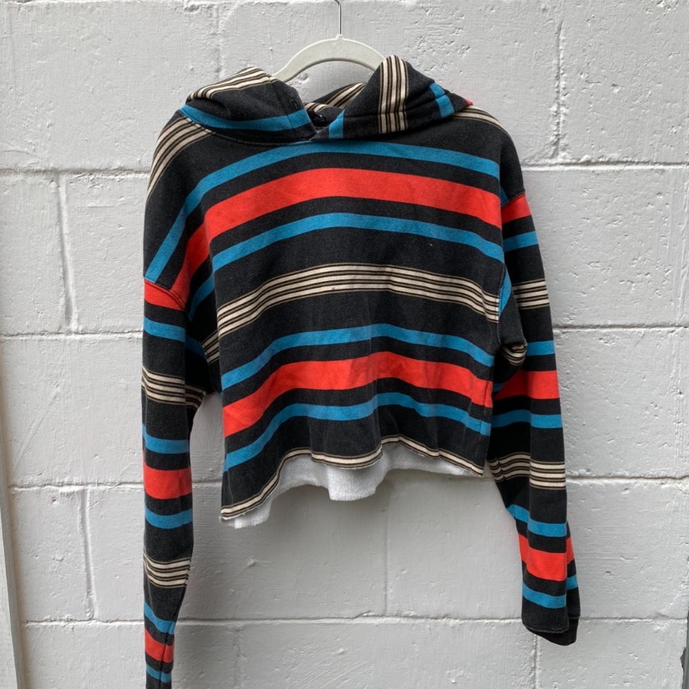 Urban Outfitters cropped stripped sweatshirt